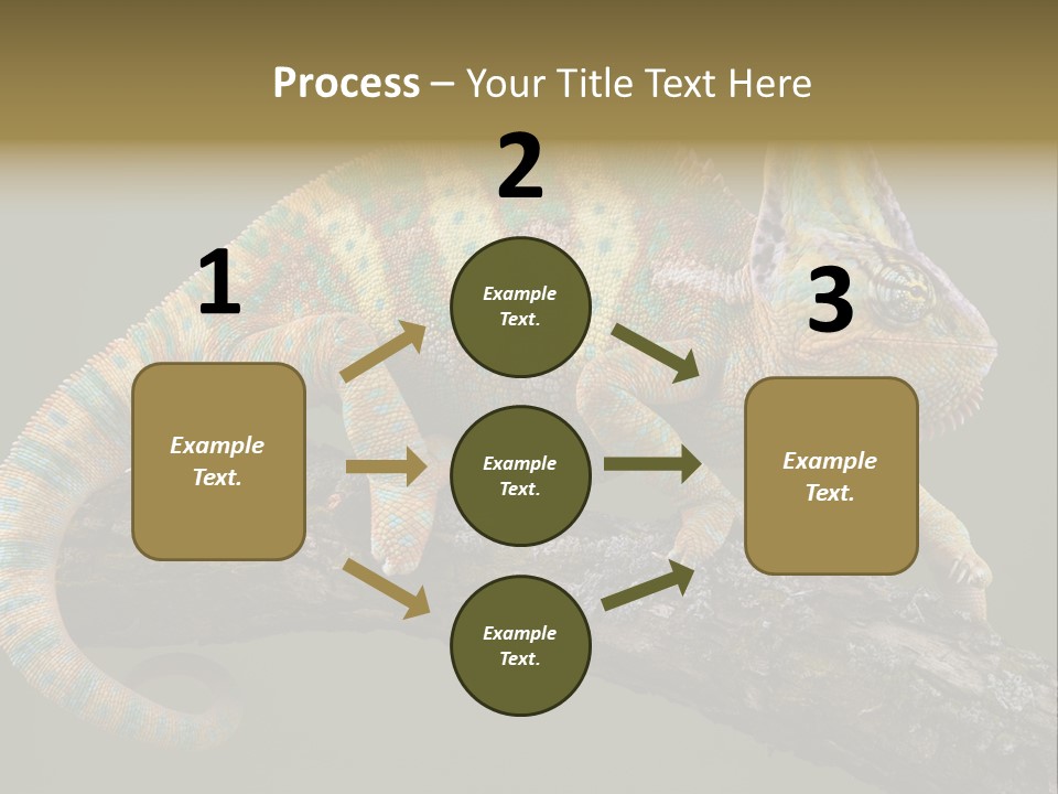 Walking Vertebrate Horizontal PowerPoint Template