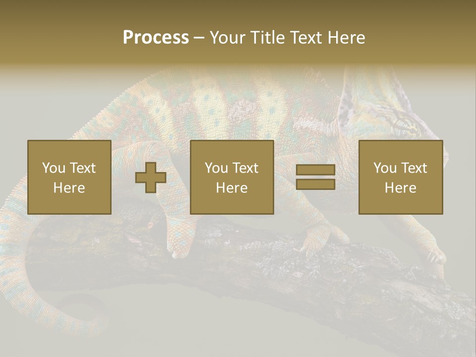 Walking Vertebrate Horizontal PowerPoint Template
