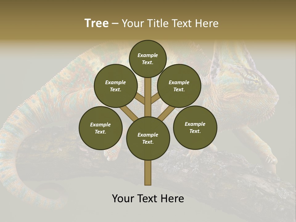 Walking Vertebrate Horizontal PowerPoint Template