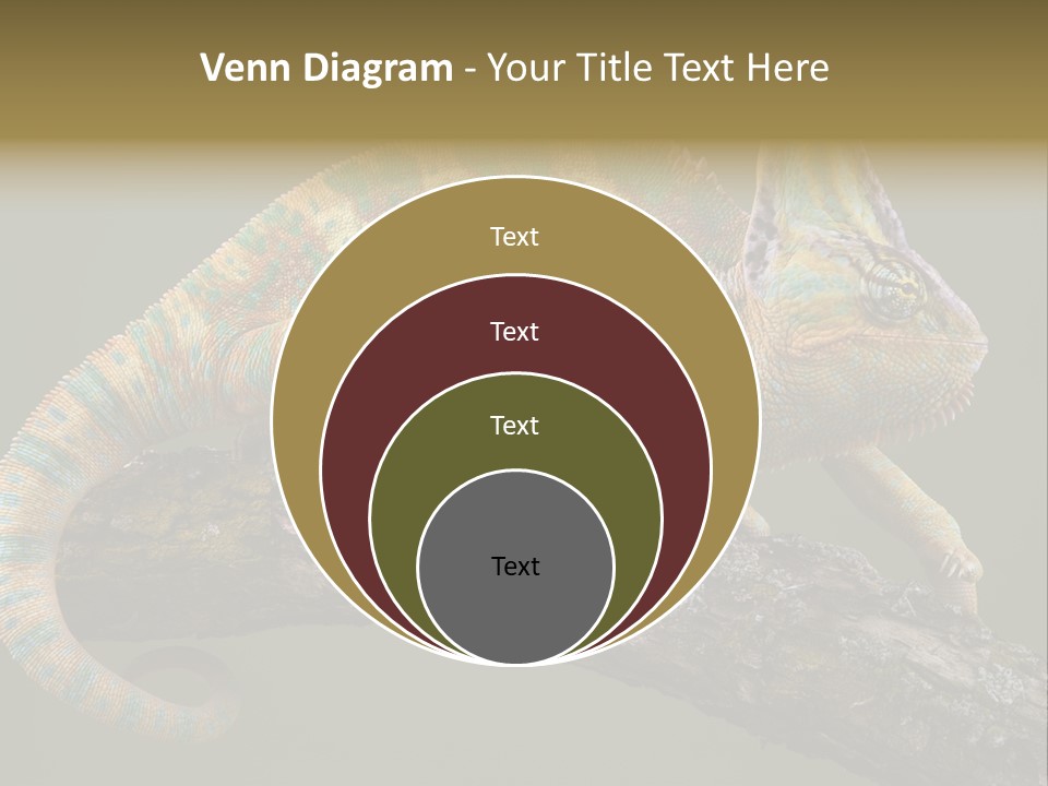 Walking Vertebrate Horizontal PowerPoint Template