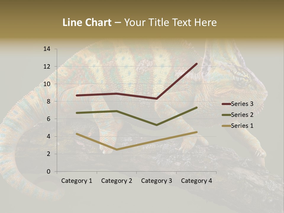 Walking Vertebrate Horizontal PowerPoint Template