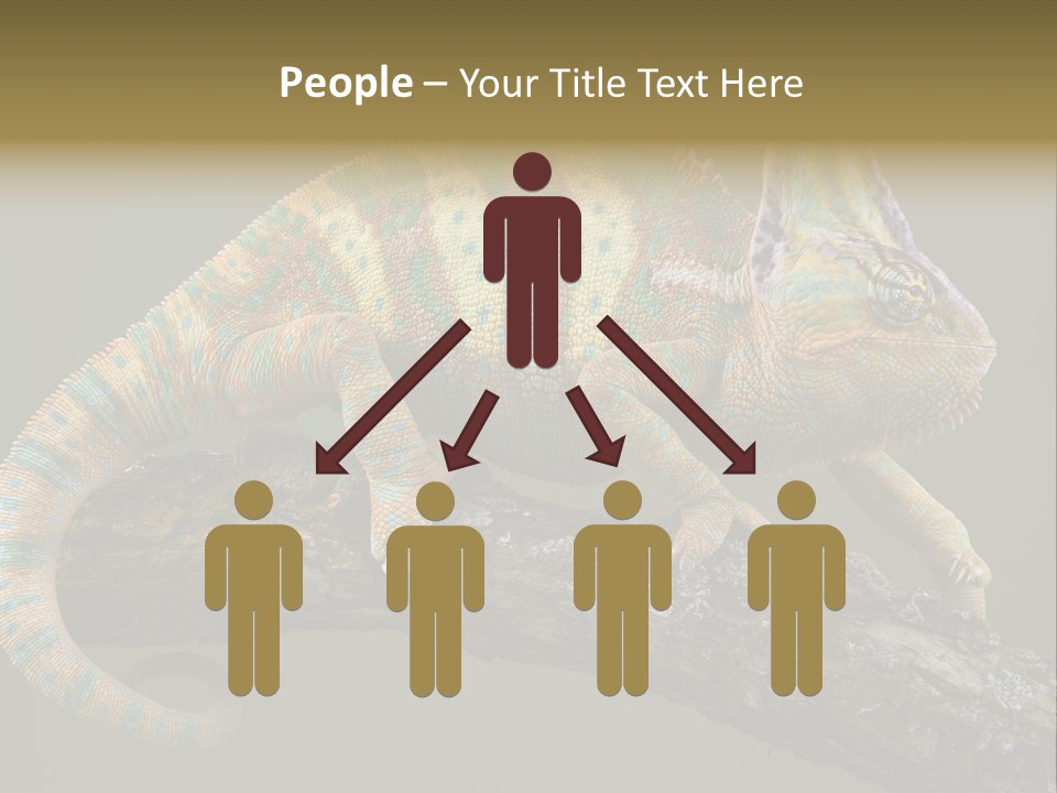 Walking Vertebrate Horizontal PowerPoint Template