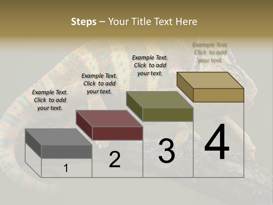 Walking Vertebrate Horizontal PowerPoint Template