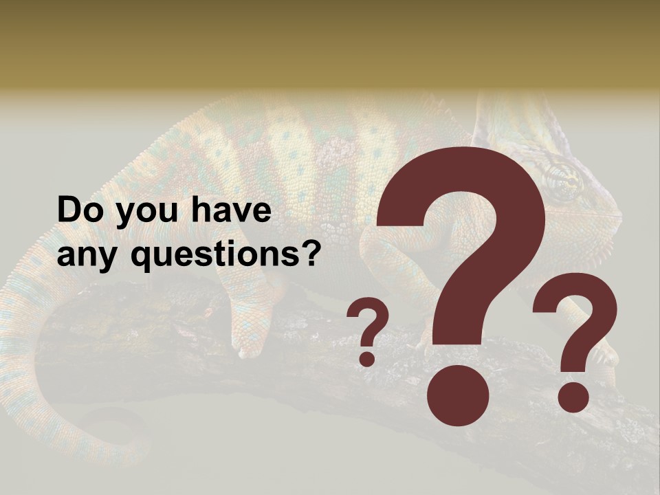 Walking Vertebrate Horizontal PowerPoint Template