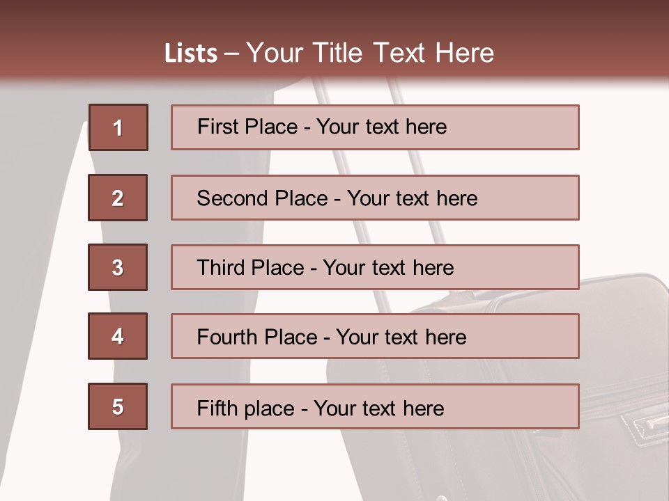 Modern Trendy Trolley PowerPoint Template