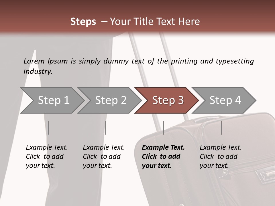 Modern Trendy Trolley PowerPoint Template