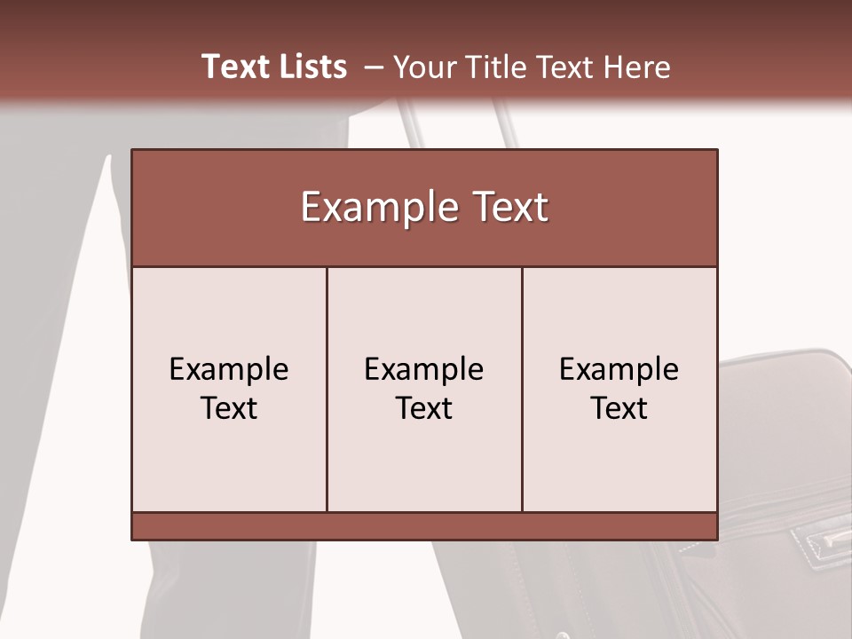 Modern Trendy Trolley PowerPoint Template