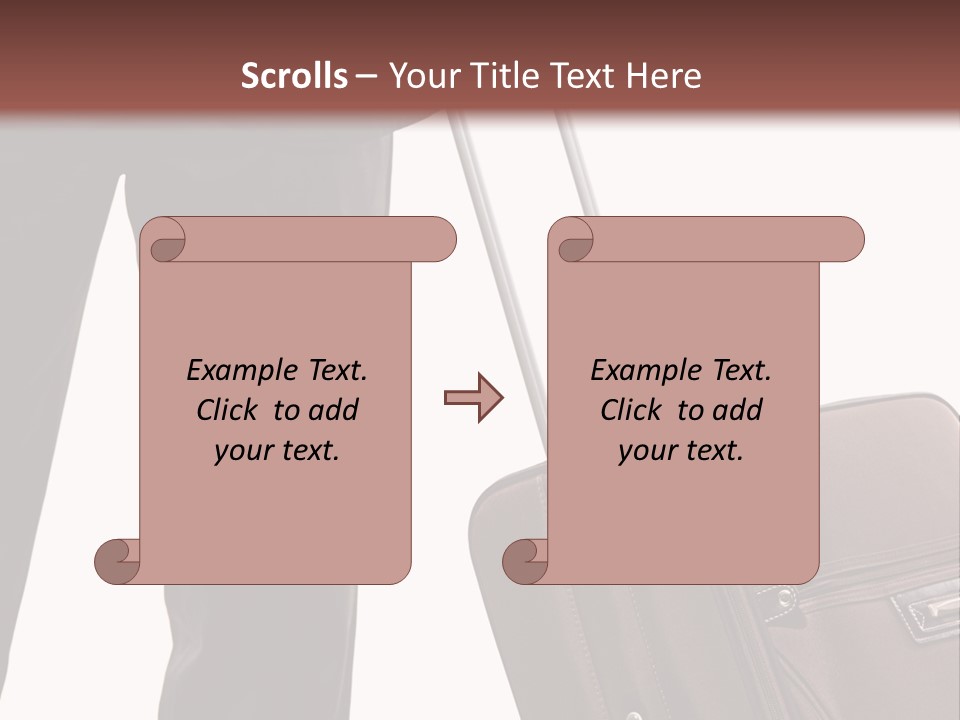 Modern Trendy Trolley PowerPoint Template
