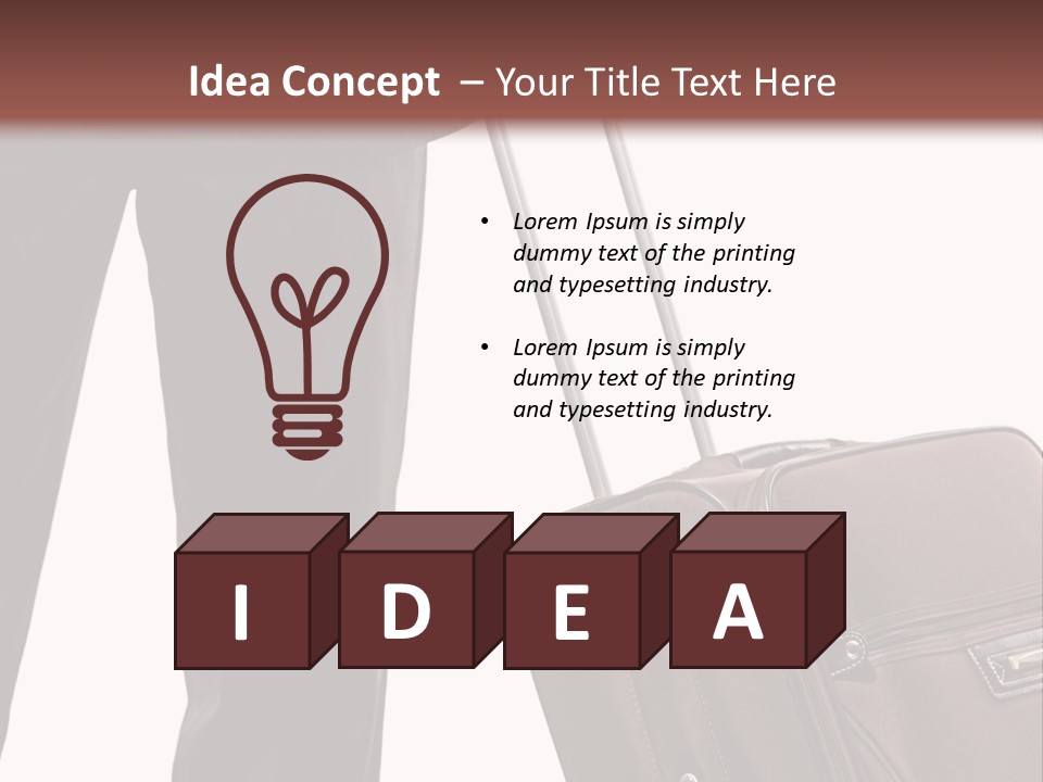 Modern Trendy Trolley PowerPoint Template