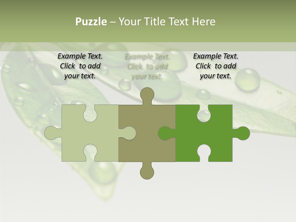 Rain Herb Growth PowerPoint Template