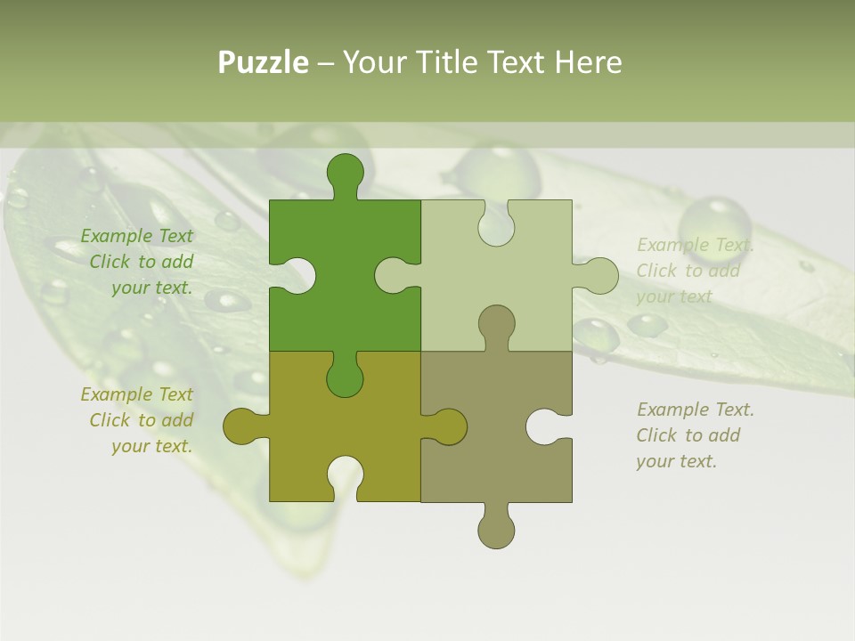 Rain Herb Growth PowerPoint Template