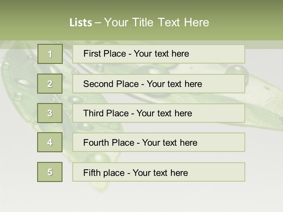 Rain Herb Growth PowerPoint Template