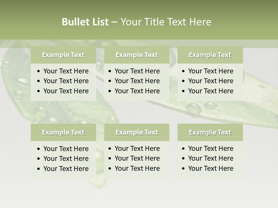 Rain Herb Growth PowerPoint Template