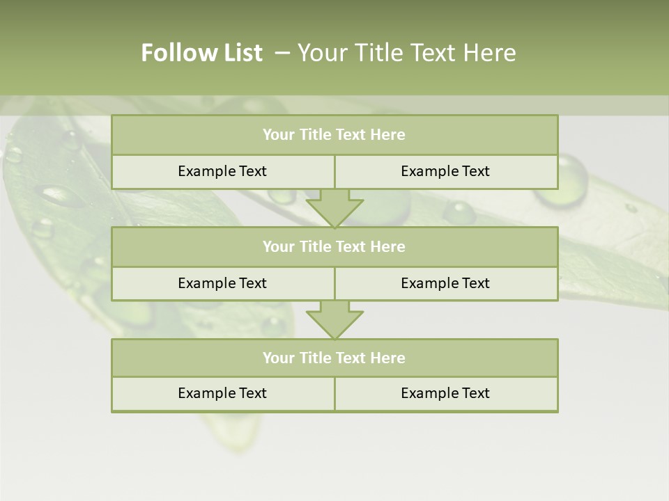 Rain Herb Growth PowerPoint Template