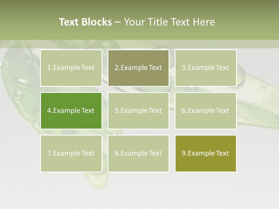 Rain Herb Growth PowerPoint Template