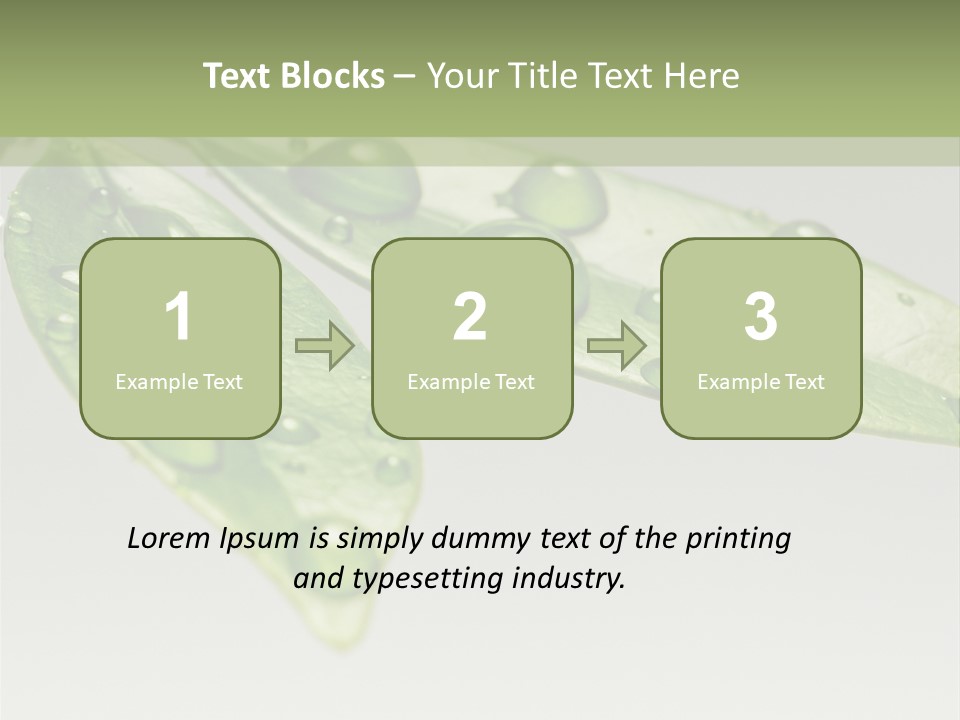 Rain Herb Growth PowerPoint Template