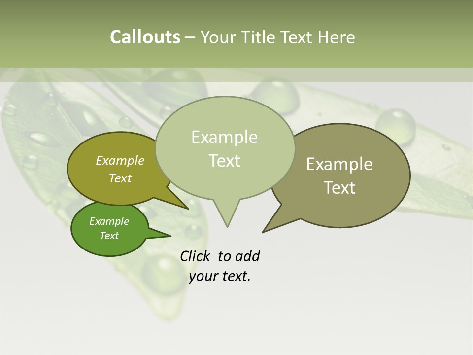 Rain Herb Growth PowerPoint Template