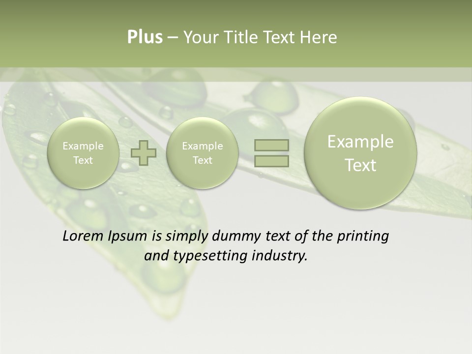 Rain Herb Growth PowerPoint Template