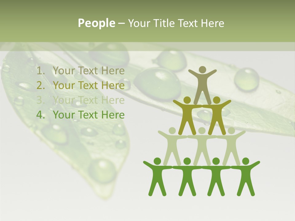 Rain Herb Growth PowerPoint Template