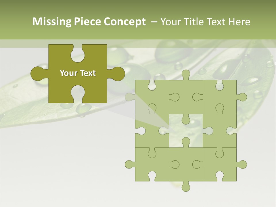 Drops Meadow Idyllic PowerPoint Template