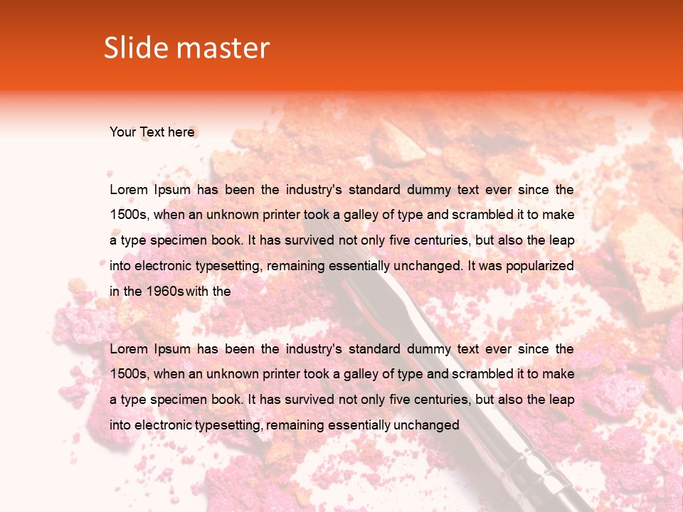 Background Makeup Isolated PowerPoint Template