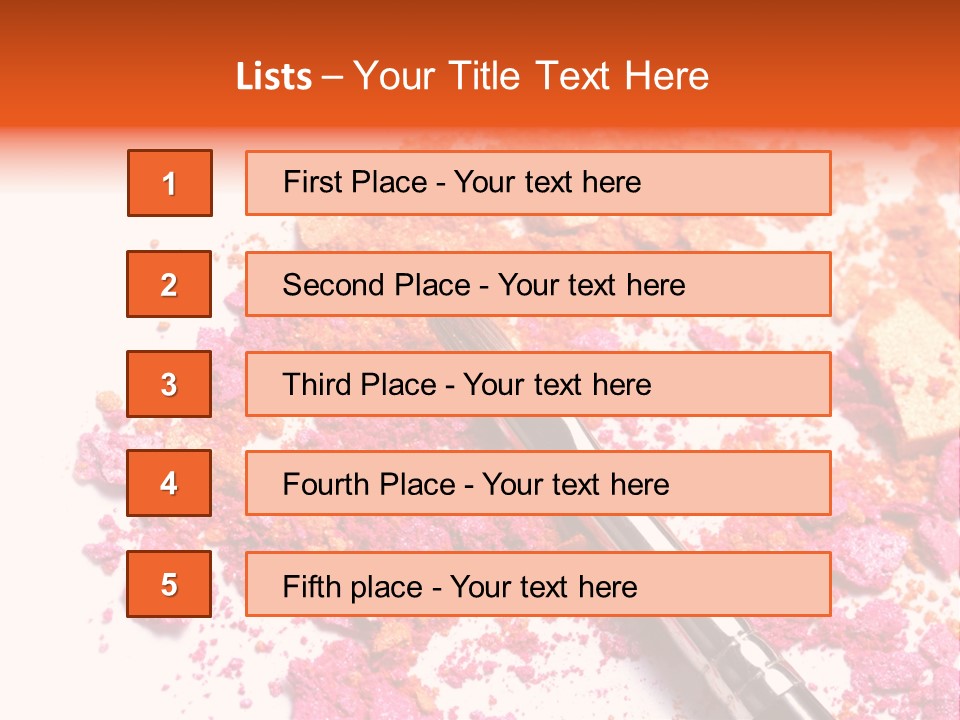 Background Makeup Isolated PowerPoint Template