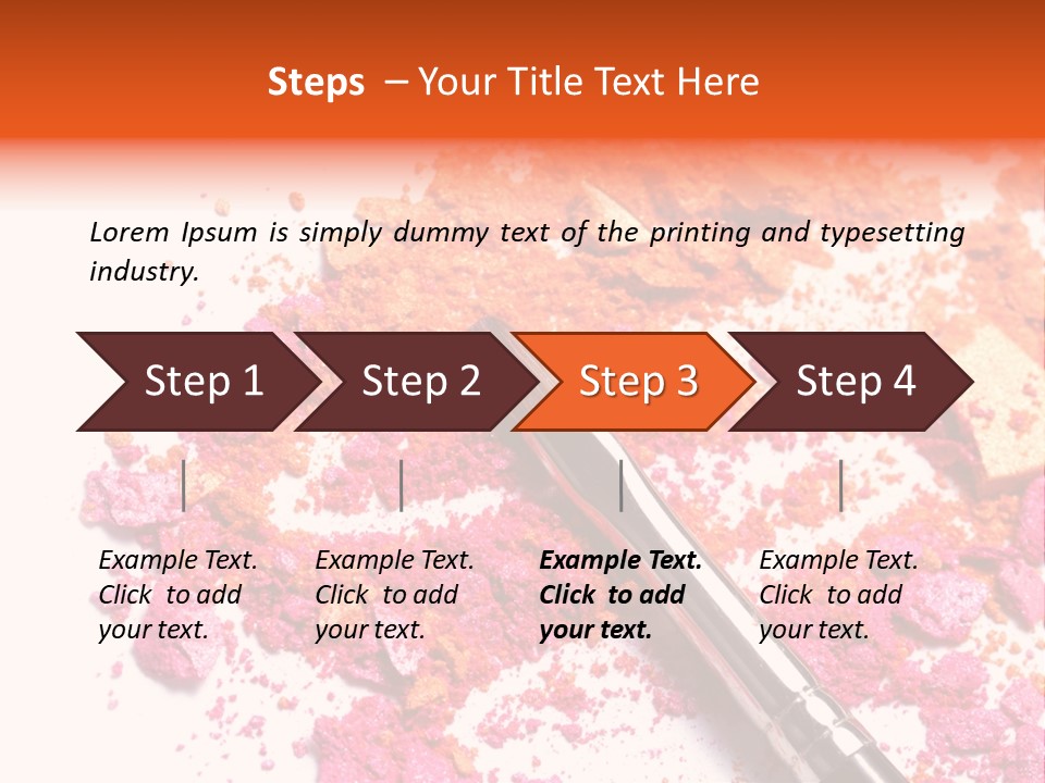 Background Makeup Isolated PowerPoint Template