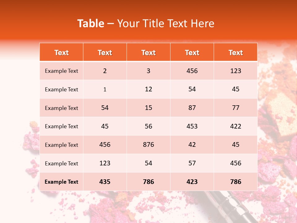 Background Makeup Isolated PowerPoint Template