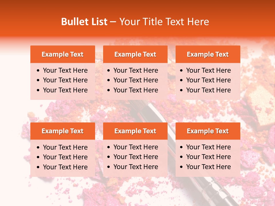 Background Makeup Isolated PowerPoint Template