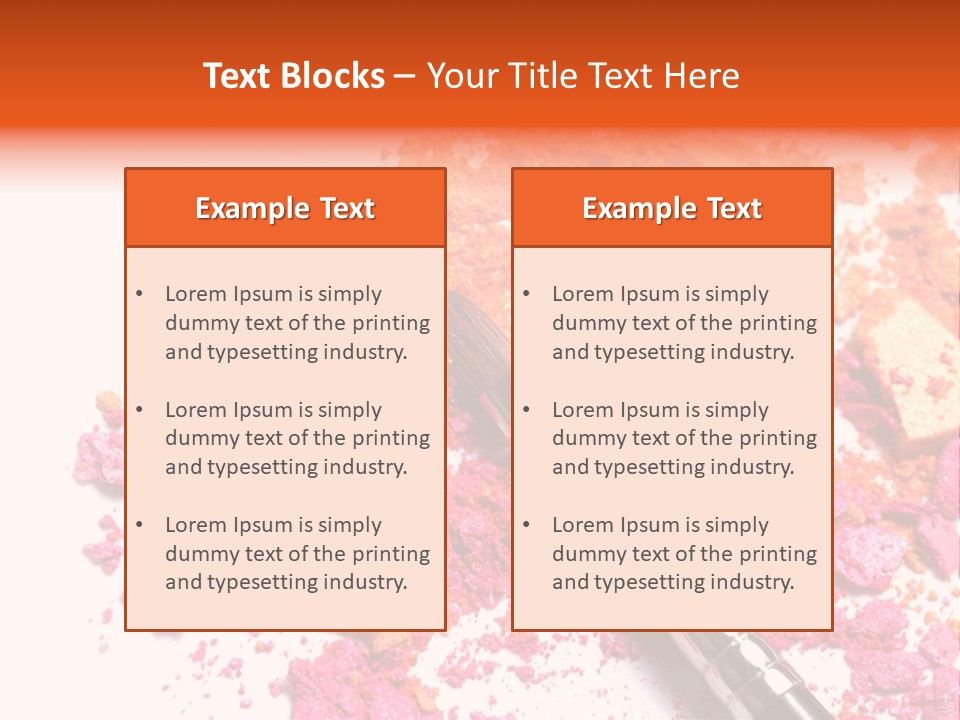 Background Makeup Isolated PowerPoint Template