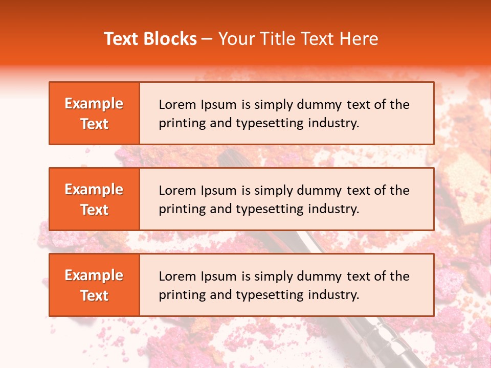 Background Makeup Isolated PowerPoint Template