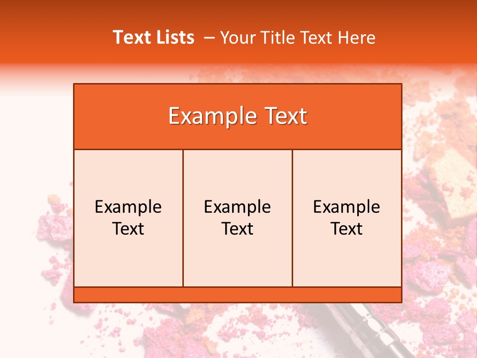 Background Makeup Isolated PowerPoint Template