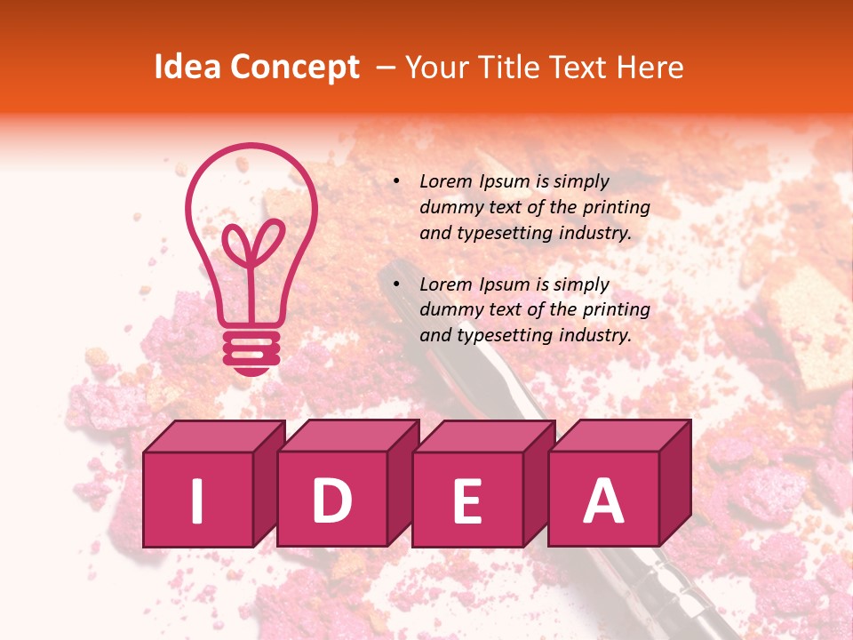 Background Makeup Isolated PowerPoint Template