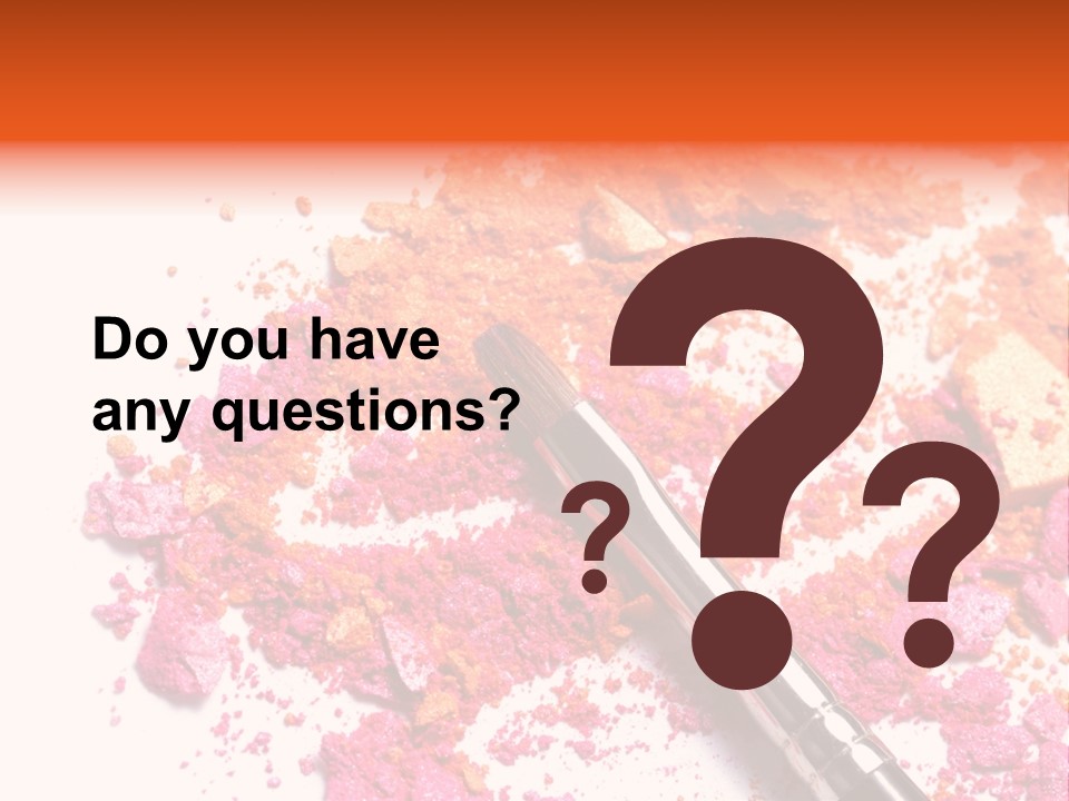 Background Makeup Isolated PowerPoint Template