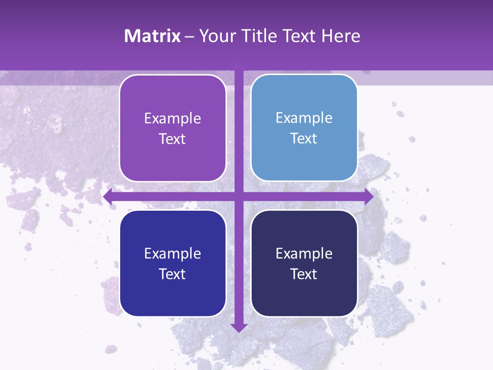 Make Purple Isolated PowerPoint Template