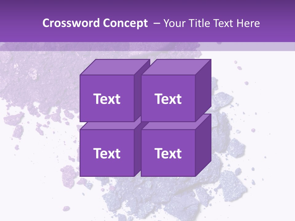 Make Purple Isolated PowerPoint Template