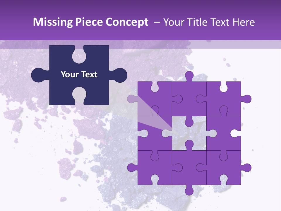 Make Purple Isolated PowerPoint Template