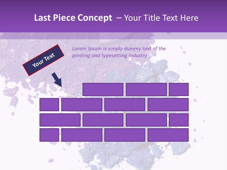 Make Purple Isolated PowerPoint Template