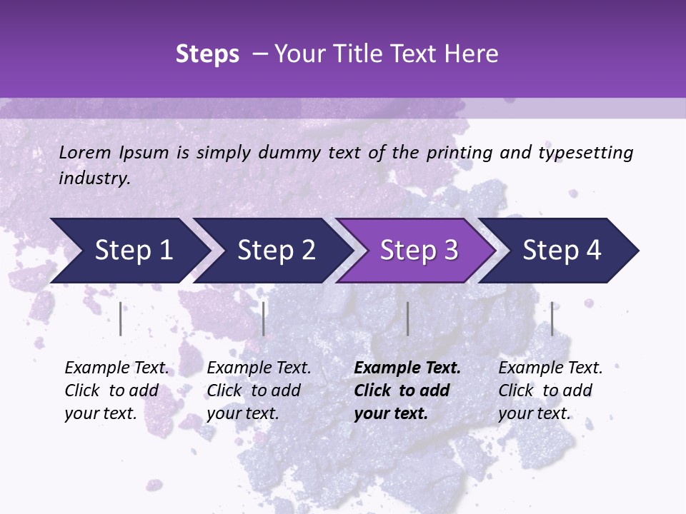 Make Purple Isolated PowerPoint Template