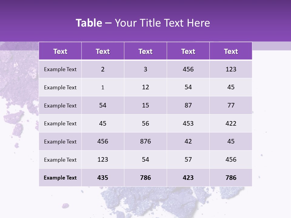 Make Purple Isolated PowerPoint Template