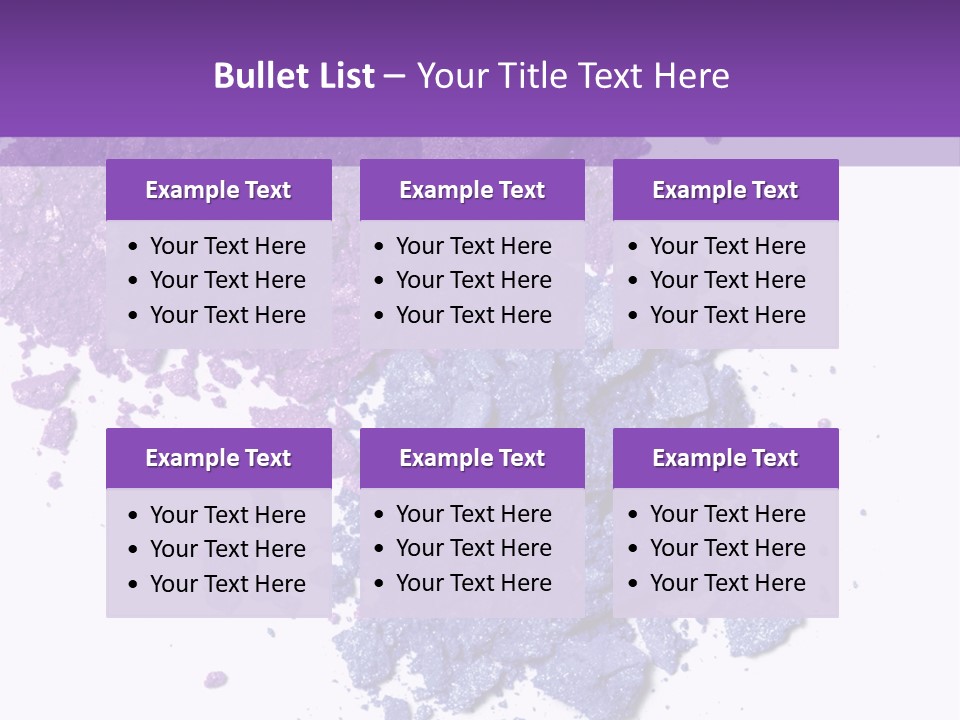 Make Purple Isolated PowerPoint Template