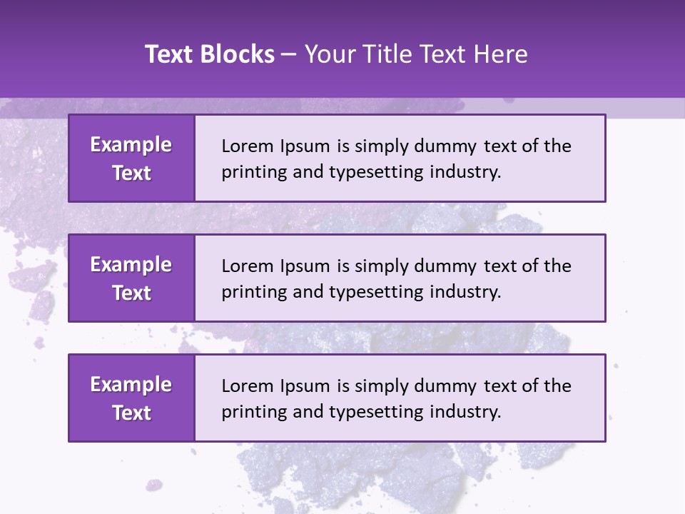 Make Purple Isolated PowerPoint Template
