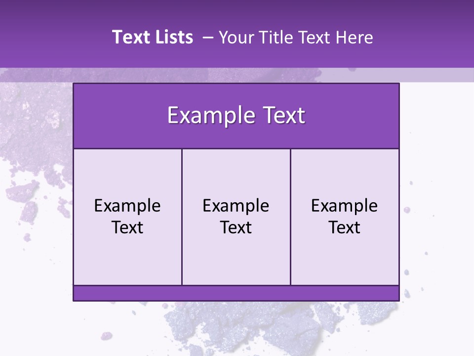 Make Purple Isolated PowerPoint Template