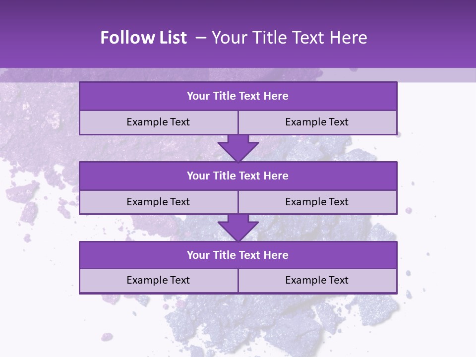 Make Purple Isolated PowerPoint Template
