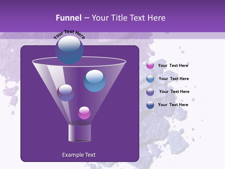 Make Purple Isolated PowerPoint Template