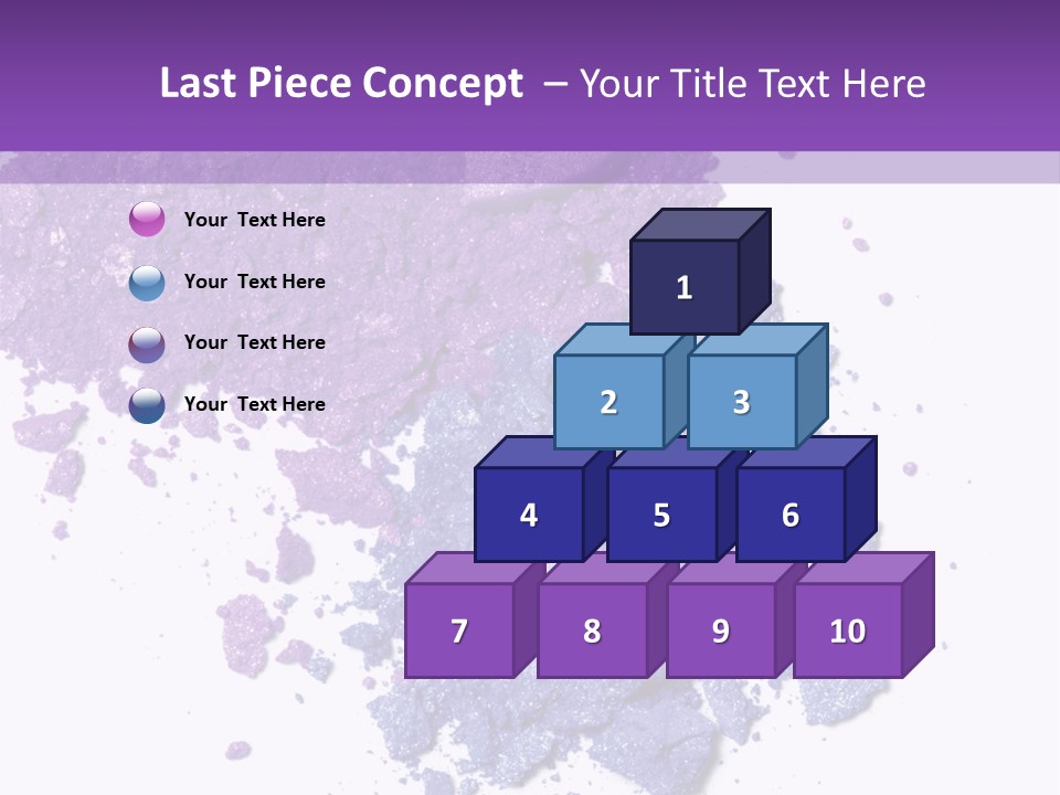 Make Purple Isolated PowerPoint Template