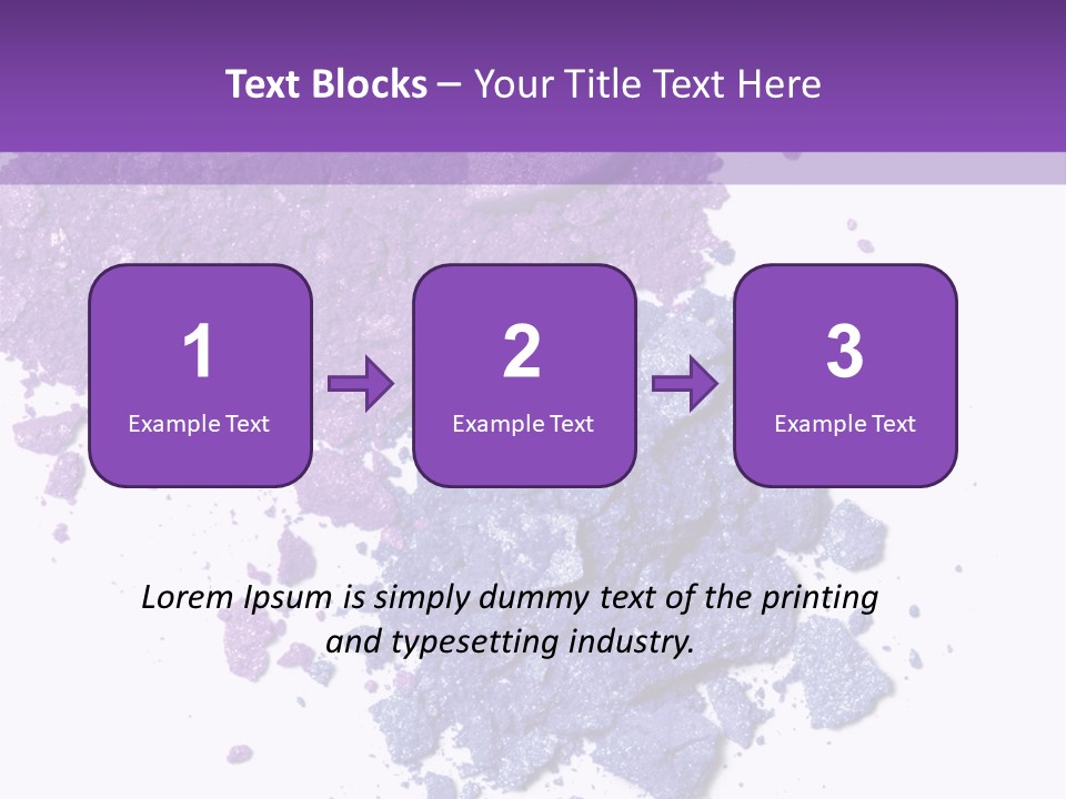 Make Purple Isolated PowerPoint Template