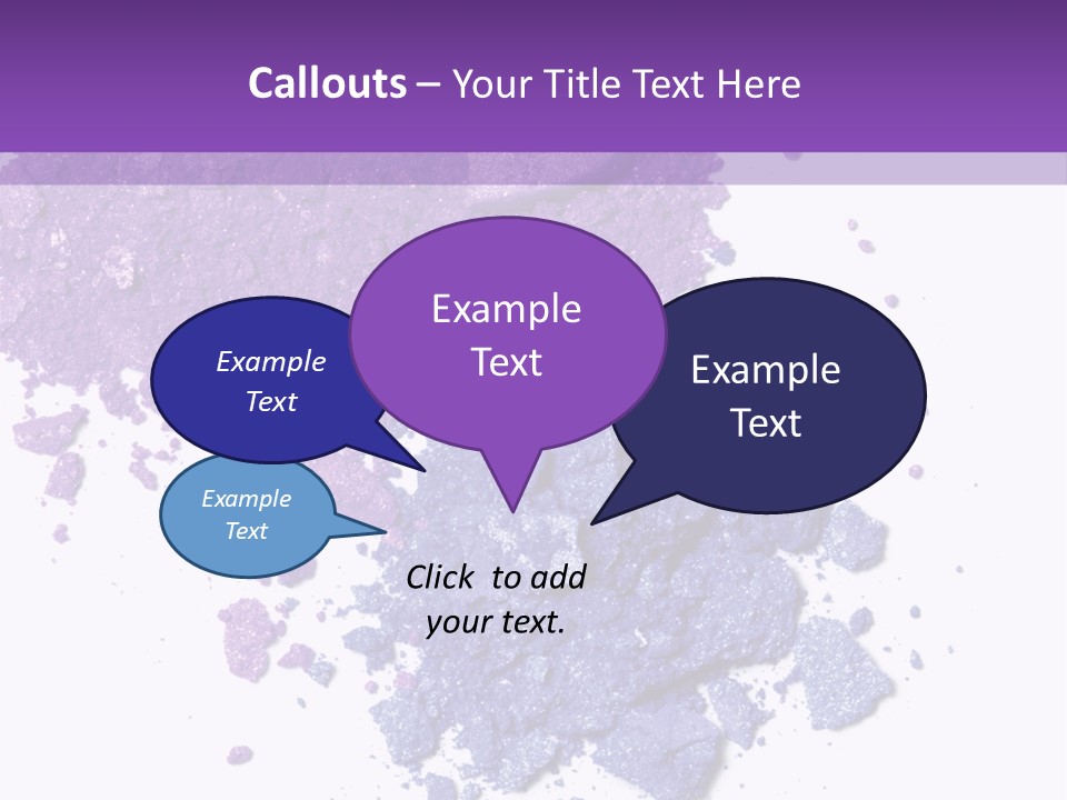 Make Purple Isolated PowerPoint Template