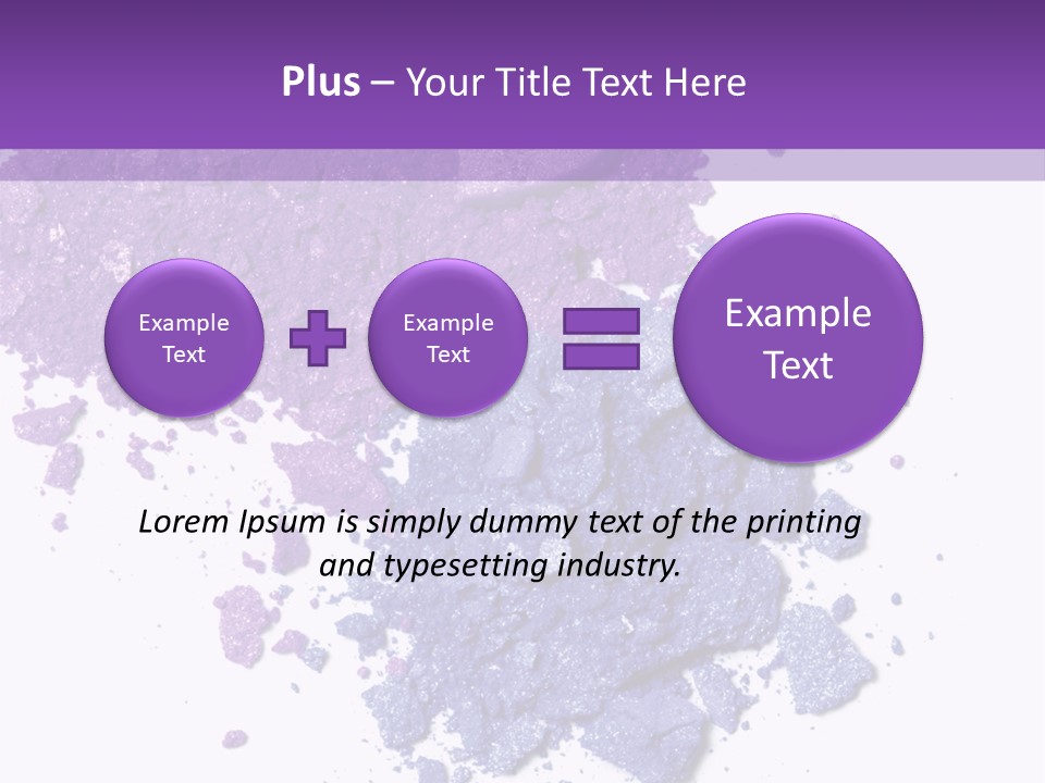 Make Purple Isolated PowerPoint Template