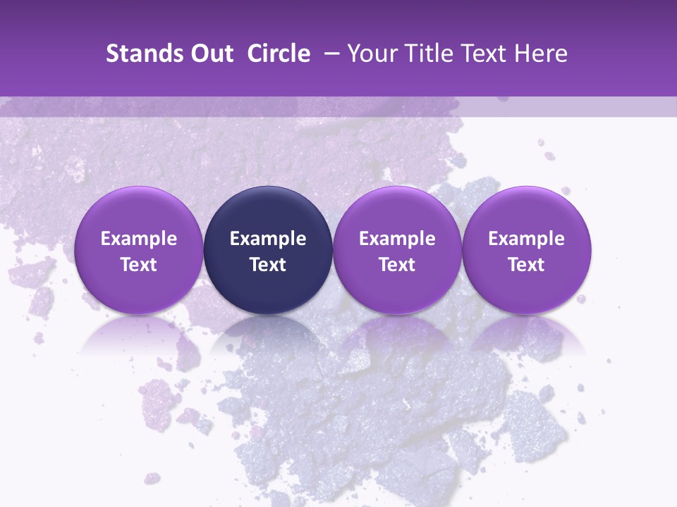 Make Purple Isolated PowerPoint Template
